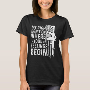 Camiseta Mis derechos no terminan donde comienzan tus senti