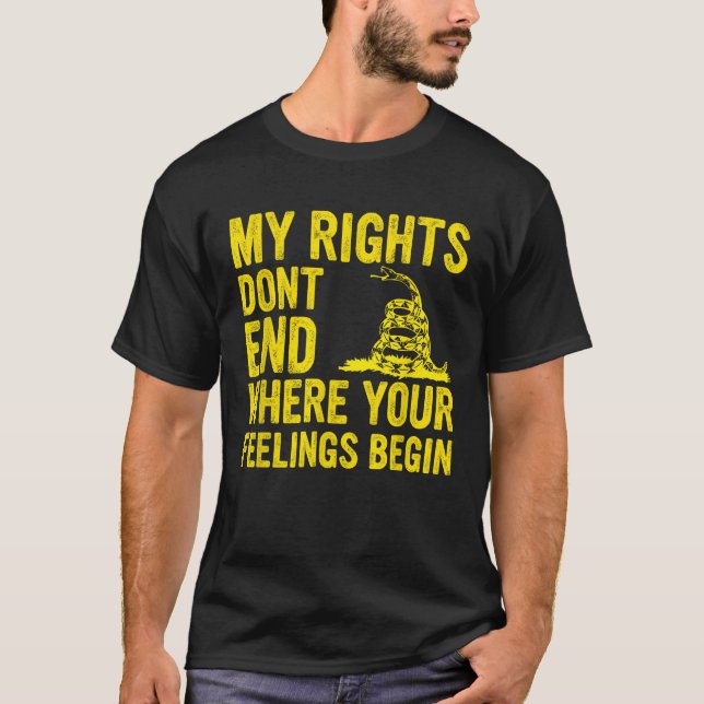 Camiseta Mis derechos no terminan donde comienzan tus senti (Anverso)