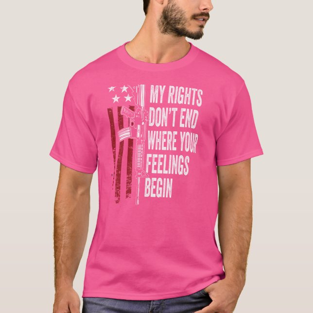 Camiseta Mis derechos no terminan donde comienzan tus senti (Anverso)