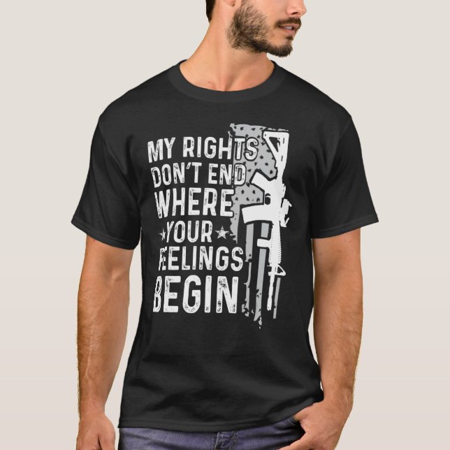 Camiseta Mis derechos no terminan donde comienzan tus senti (Anverso)
