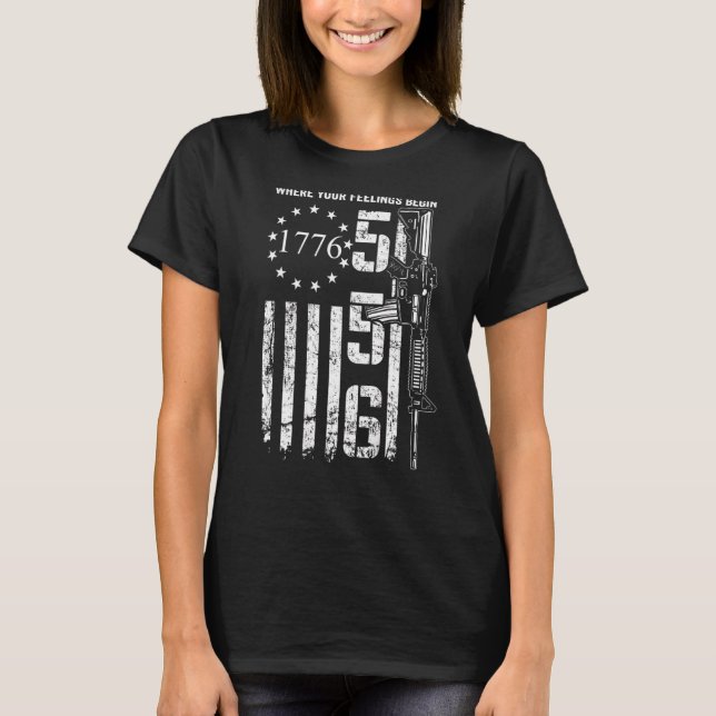 Camiseta Mis derechos no terminan donde sus sentimientos em (Anverso)