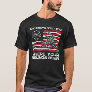 Camiseta Mis derechos no terminan donde sus sentimientos em