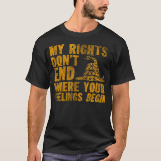 Camiseta Mis derechos no terminan donde tus sentimientos em