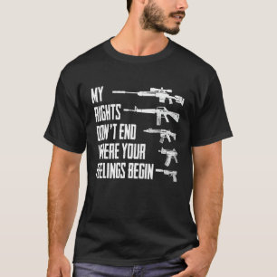 Camiseta Mis derechos no terminan donde tus sentimientos em