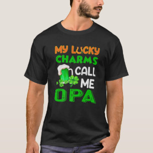 Camiseta Mis Encantos Afortunados Me Llaman Beer Opa Grandp