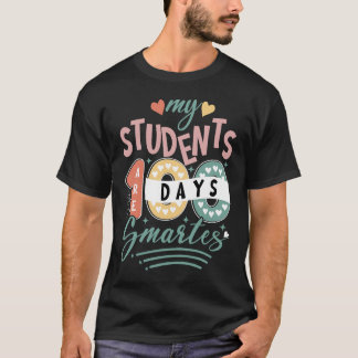 Camiseta mis estudiantes 100 días más inteligentes