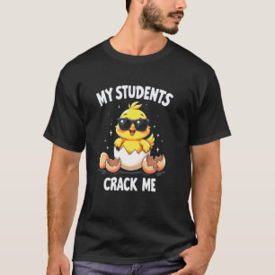 Camiseta Mis estudiantes me hacen reír - Gallina profesora