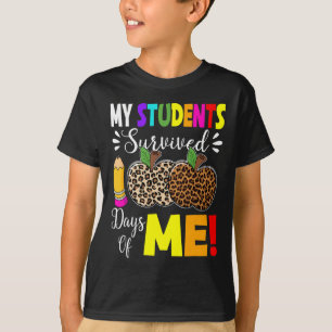 Camiseta Mis Estudiantes Sobrevivieron A 100 Días De Mí Est