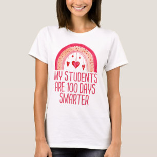 Camiseta Mis estudiantes son 100 días más inteligentes co