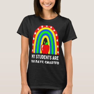 CAMISETA MIS ESTUDIANTES SON 100 DÍAS MÁS INTELIGENTES CUTE