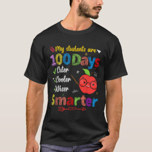Camiseta Mis estudiantes son 100 días más inteligentes lind