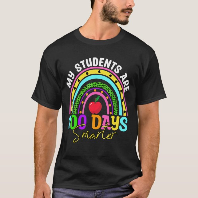 Camiseta Mis estudiantes son 100 días más inteligentes para (Anverso)