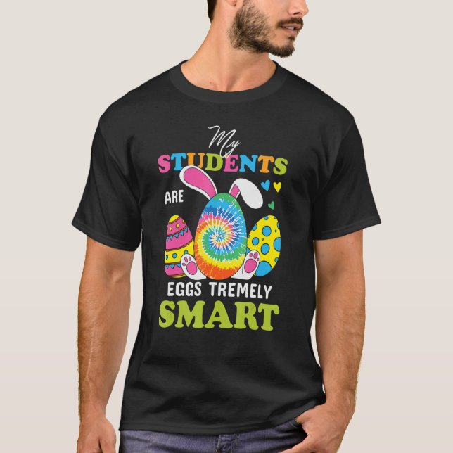 Camiseta Mis Estudiantes Son Huevos Tremely Smart Easter Te (Anverso)