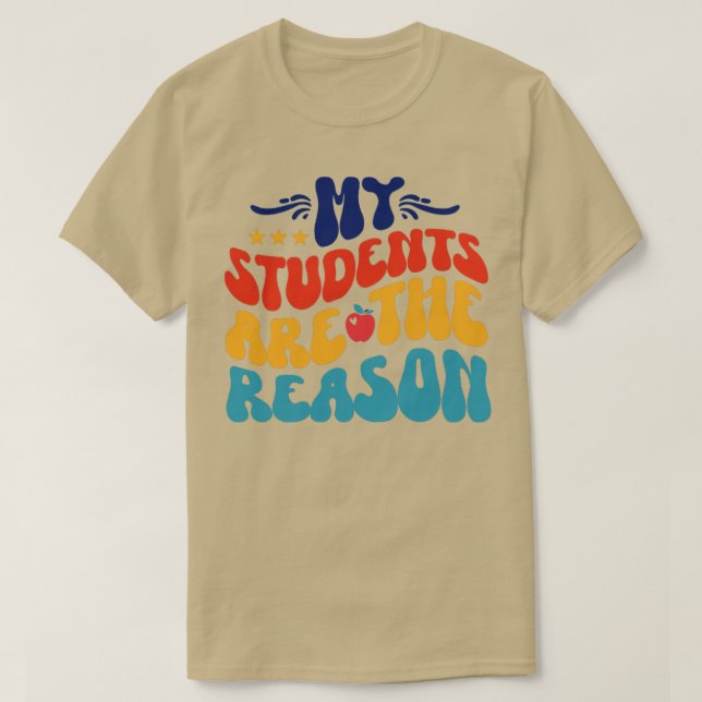 Camiseta Mis Estudiantes Son La Razón (Diseño del anverso)