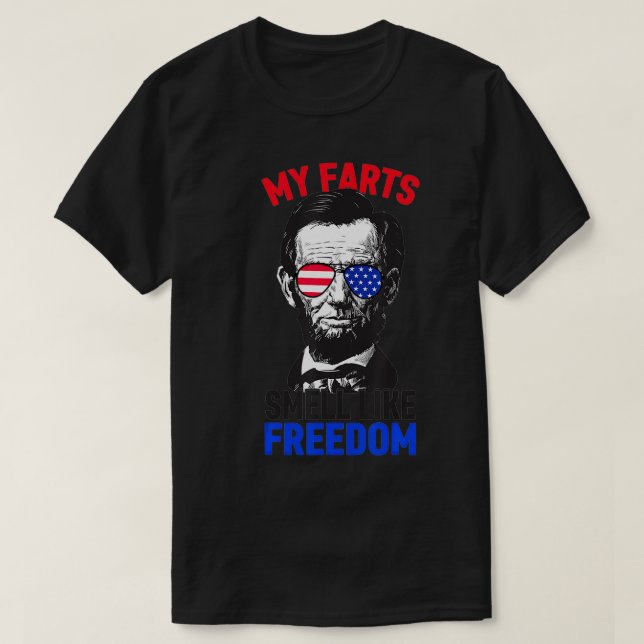 Camiseta Mis Faros huelen como la libertad Abraham Lincoln  (Diseño del anverso)