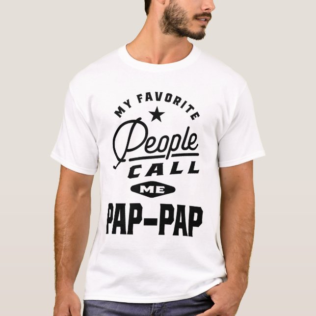 Camiseta Mis Favoritos Me Llaman Pap-Pap (Anverso)