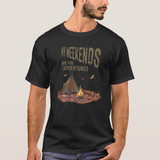 Camiseta Mis Fines De Semana Son Para Aventuras