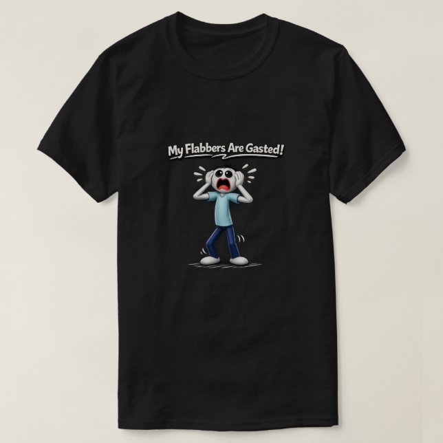 Camiseta Mis Flabbers Están Gasted (1) Masculino (Diseño del anverso)