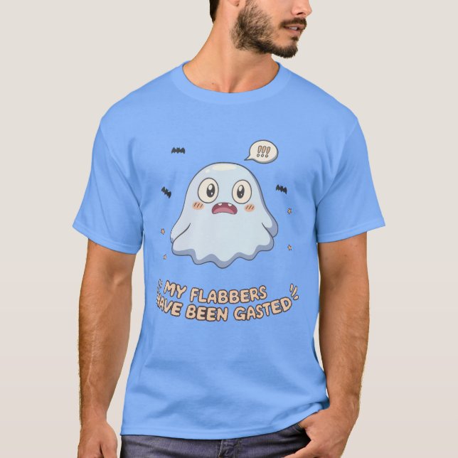 Camiseta Mis Flabbers Han Sido Gastados - Cute Ghost Kawaii (Anverso)
