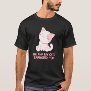 Camiseta Mis gatos maldicen tu gato mamá humor gatos papá a