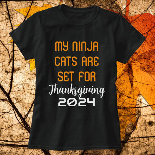Camiseta Mis gatos ninja están listos para el día de acción