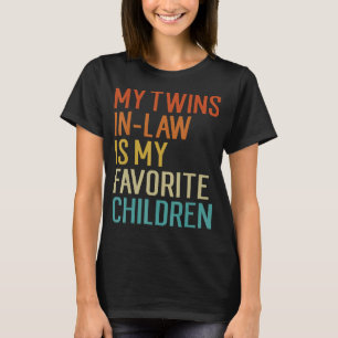 Camiseta Mis gemelos en la ley son mi familia favorita