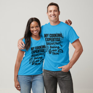 Camiseta Mis habilidades culinarias: desayuno, repostería y