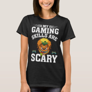 Camiseta Mis Habilidades Para Jugar Son Videojuegos Asustad