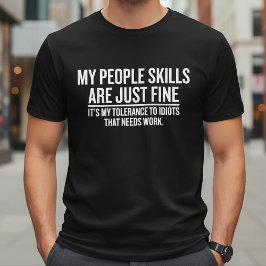 Camiseta Mis habilidades sociales están bien divertido sarc