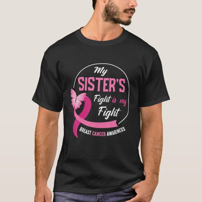 Camiseta Mis Hermanas Luchan Contra El Cáncer De Mama De Gu (Anverso)