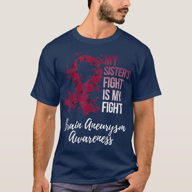 Camiseta Mis Hermanas Pelean Es Mi Lucha Contra El Aneurali (Anverso)