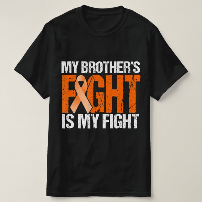 Camiseta Mis hermanos luchan contra la leucemia  (Diseño del anverso)