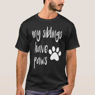 Camiseta Mis hermanos tienen patas para niños en familia de