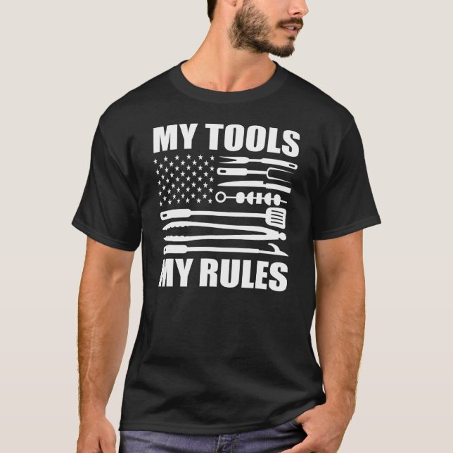 Camiseta Mis Herramientas Mis Reglas Manitas Sitio de Const (Anverso)