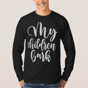 Camiseta Mis hijos Bark Rescue Mascota Adopción Perro Refug