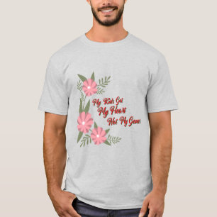 Camiseta Mis hijos obtuvieron mi corazón no mis genes Mamá 