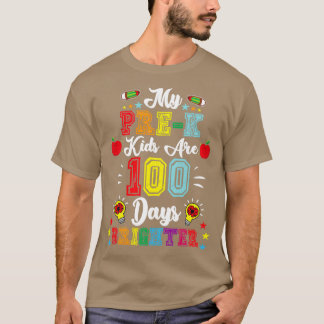 Camiseta Mis Hijos PreK Son 100 Días De Enseñanza O Stud Br