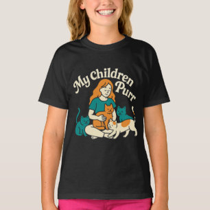 Camiseta Mis hijos ronronean