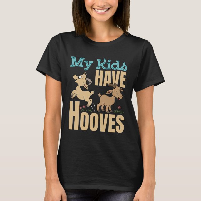 Camiseta Mis Hijos Tienen Hijos De Cabra, Padre De Mamá (Anverso)