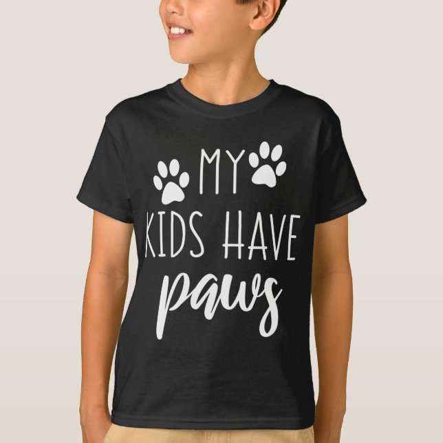 Camiseta Mis Hijos Tienen Papas Cuidadas De Regalo De Cumpl (Anverso)