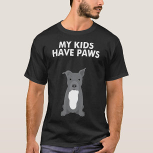 Camiseta Mis Hijos Tienen Ropa Cuta Y Ropa De Perro Pitbull