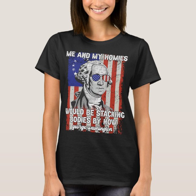 Camiseta Mis Hogares Y Yo Estaríamos Acumulando Cuerpos Geo (Anverso)