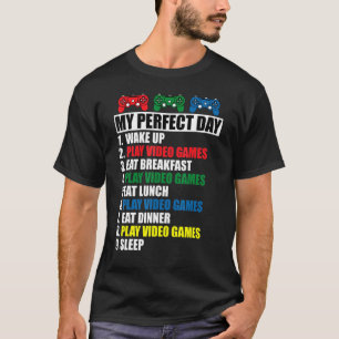Camiseta Mis juegos de video de juego perfecto para el día