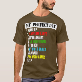 Camiseta Mis juegos de video del día perfecto