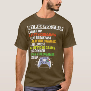 Camiseta Mis juegos de video del día perfecto Jugadores div