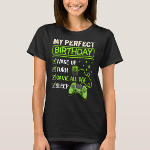 Camiseta Mis juegos de video del día perfecto Jugando el oc