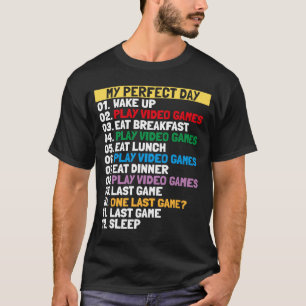 Camiseta Mis juegos de video del día perfecto Un último jue