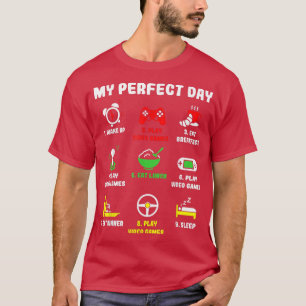 Camiseta Mis juegos de video para juegos de azar perfectos 
