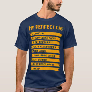 Camiseta Mis juegos de video perfecto para el día 