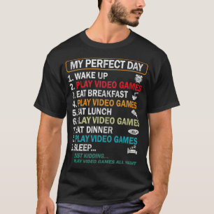 Camiseta Mis juegos de video perfecto para el día divertido